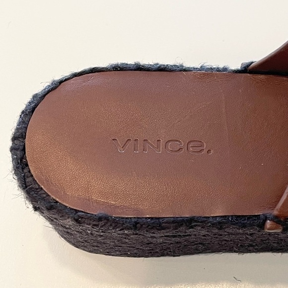 Vince Sabella Mahogany Brown Espadrille Wedge Sandals Platform Women Sz 9 NEW - Picture 5 of 10